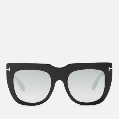 Tom Ford Women's Thea Sunglasses - Shiny Black/Smoke Mirror