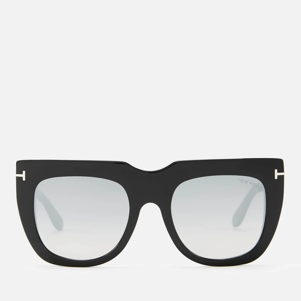 Tom Ford Women's Thea Sunglasses - Shiny Black/Smoke Mirror Image 1