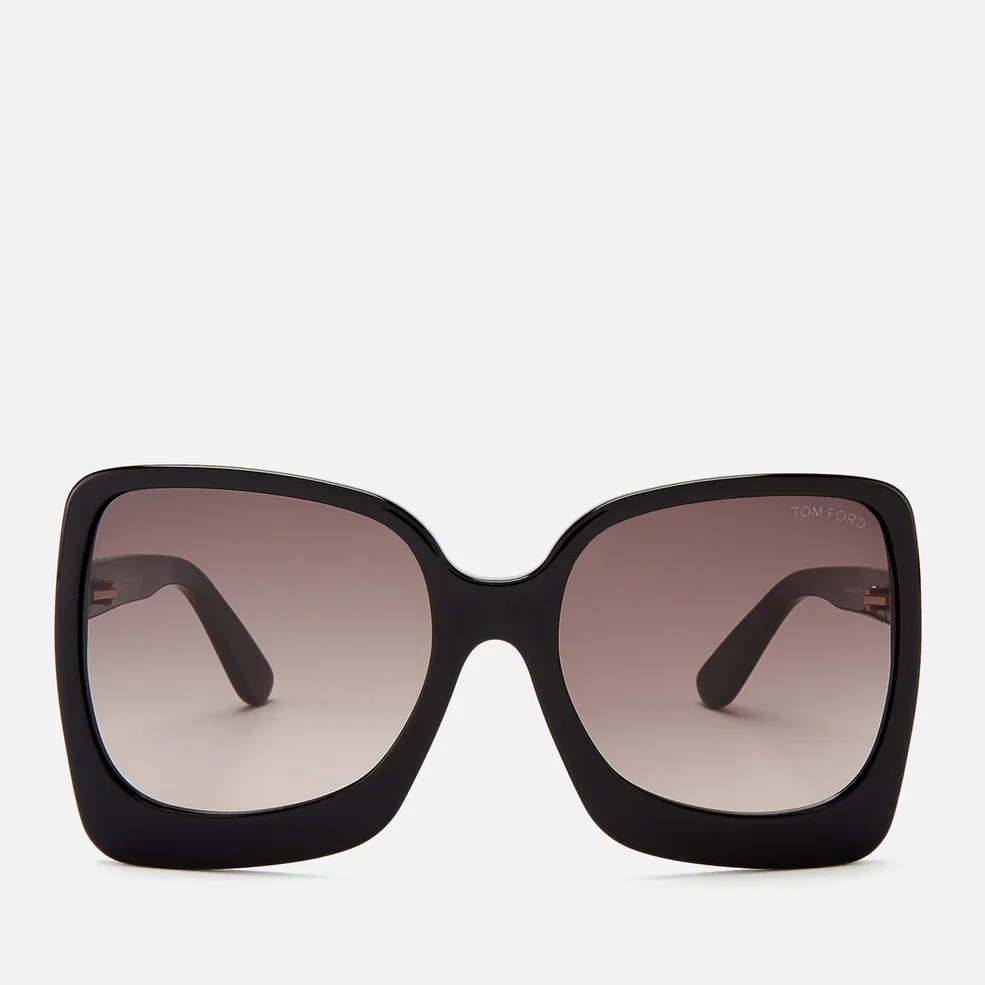 Tom Ford Women's Emmanuella Sunglasses - Shiny Black/Gradient Roviex Image 1