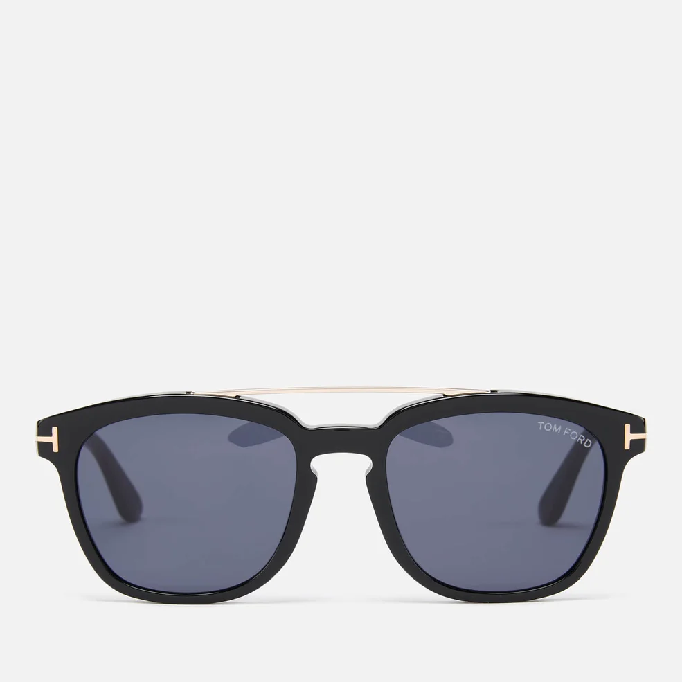 Tom Ford Men's Holt Sunglasses - Shiny Black/Smoke Image 1