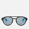Moncler Men's Acetate Sunglasses - Black/Blue Mirror - Image 1