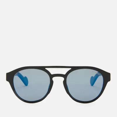 Moncler Men's Acetate Sunglasses - Black/Blue Mirror