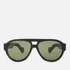 Moncler Men's Acetate Sunglasses - Shiny Black/Green - Image 1