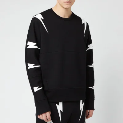 Neil Barrett Men's Tiger Bolt Sweatshirt - Black/White