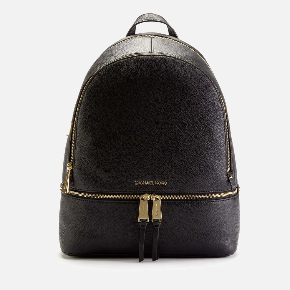 MICHAEL Michael Kors Women's Rhea Zip Large Backpack - Black Image 1