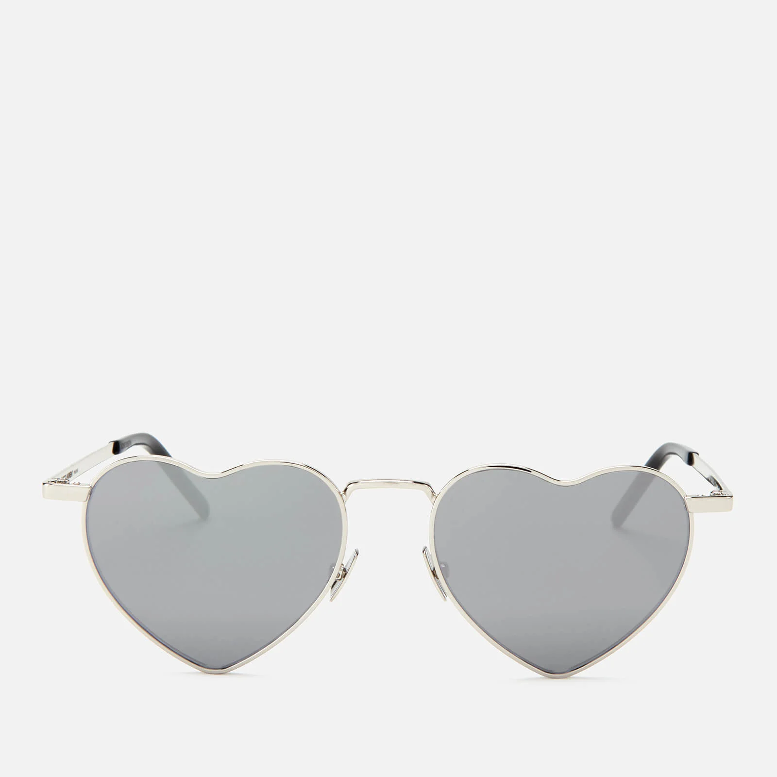 Saint Laurent Women's Loulou Heart Shaped Metal Frame Sunglasses - Silver Image 1