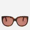 Gucci Women's Injection Visor Sunglasses - Havana/Brown - Image 1