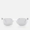 Saint Laurent Men's D-Frame Acetate Sunglasses - Crystal/Silver - Image 1