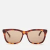 Gucci Men's Rectangle Frame Acetate Sunglasses - Havana/Gold - Image 1