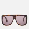 Gucci Men's Injection Square Frame Sunglasses - Havana/Grey - Image 1