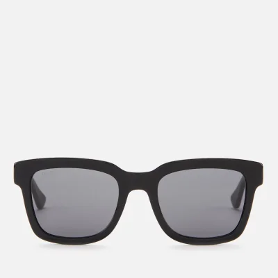 Gucci Men's Square Frame Sunglasses - Black/Smoke