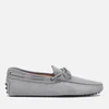 Tod's Men's Suede Lace Tie Gommini Driving Shoes - Grey - Image 1