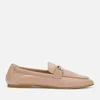 Tod's Women's Leather T Logo Slip On Loafers - Beige - Image 1