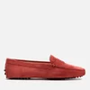 Tod's Women's Suede Gommini Loafers - Red - Image 1