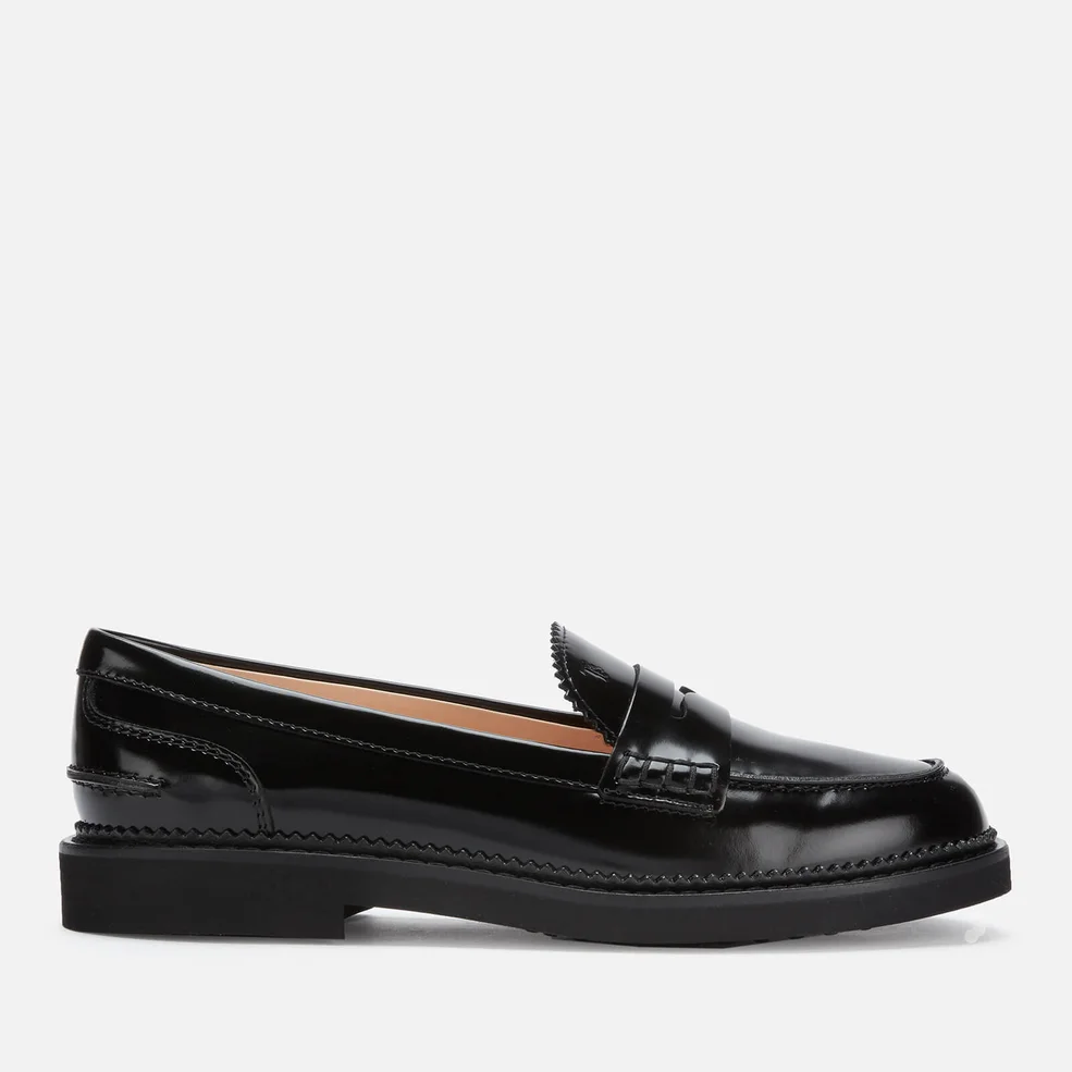 Tod's Women's Patent Leather Loafers - Black Image 1