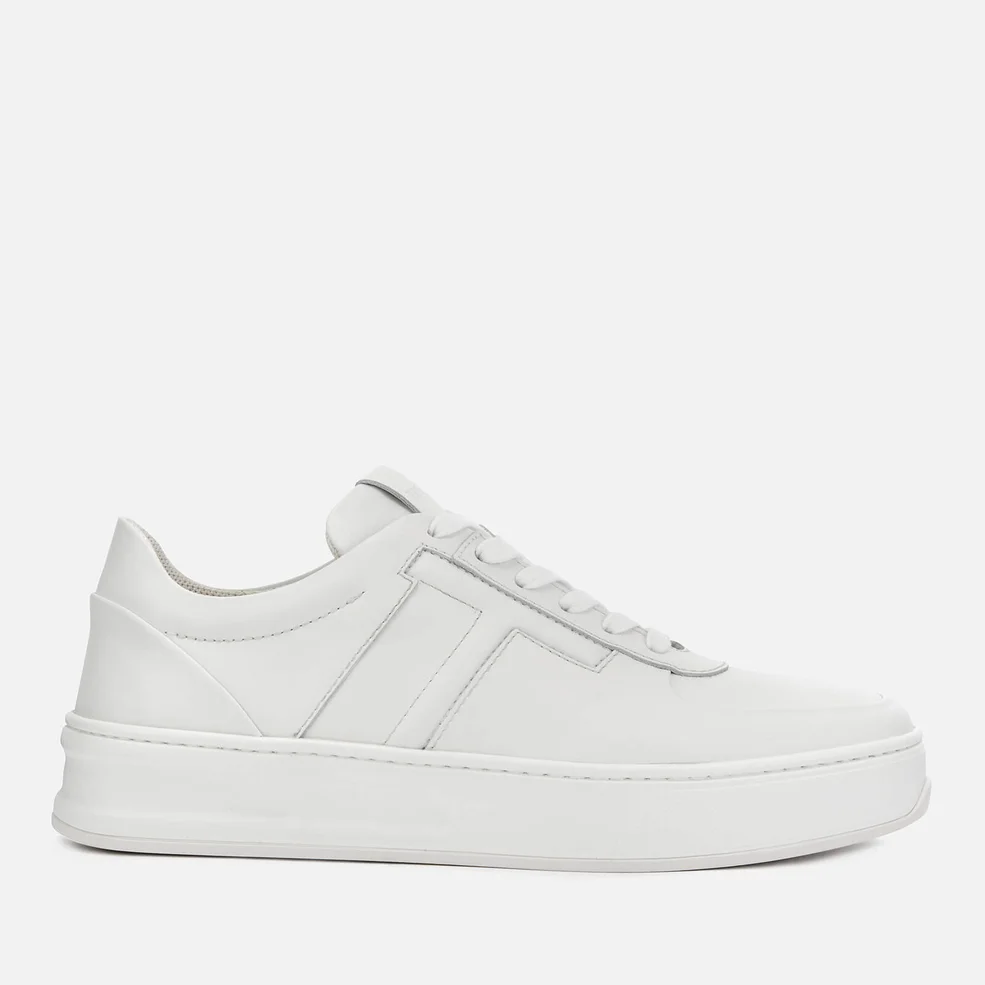 Tod's Men's Leather T Cassetta Low Top Trainers - White Image 1