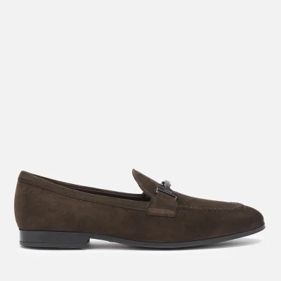 Tod's Men's Suede Doppia T Loafers - Brown