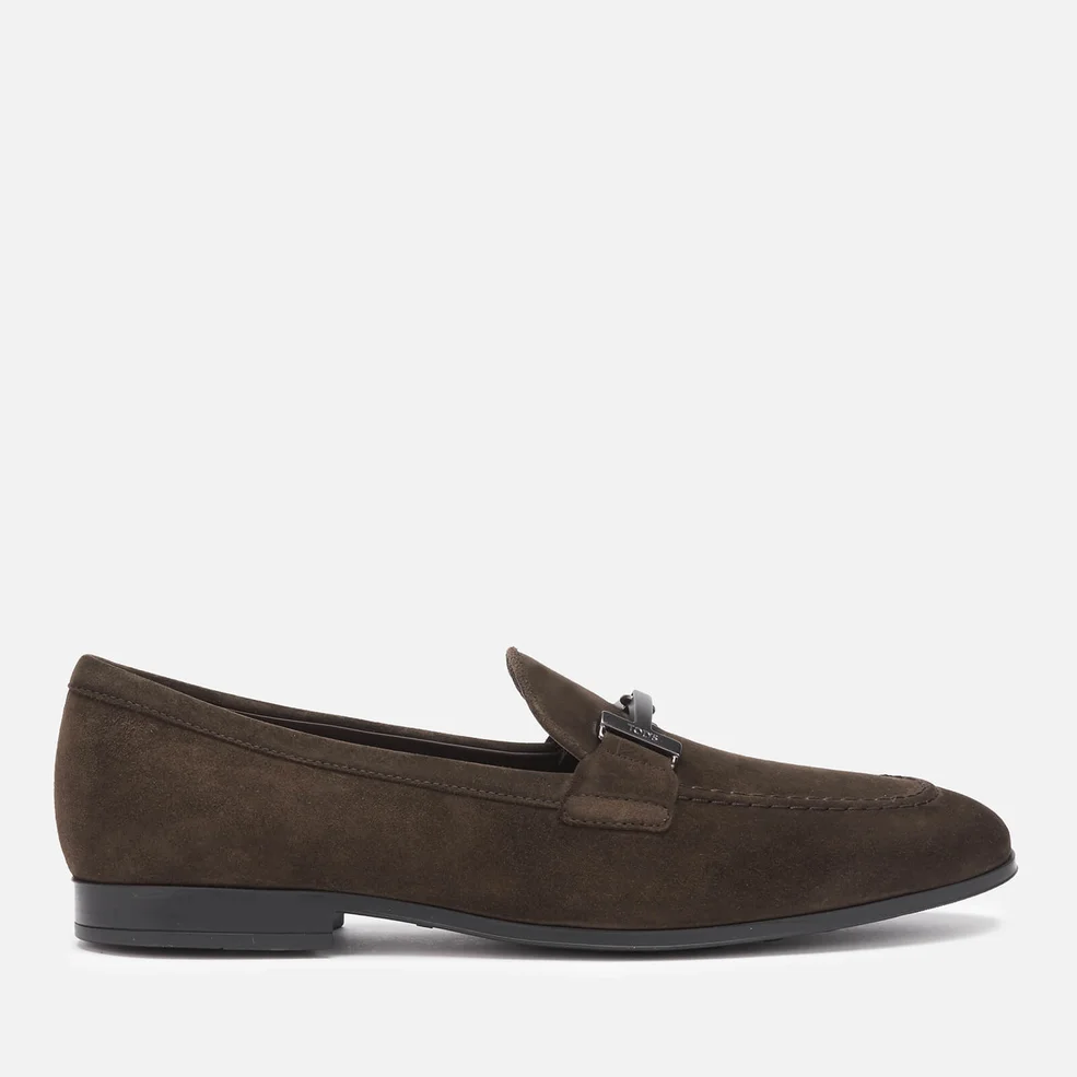Tod's Men's Suede Doppia T Loafers - Brown Image 1