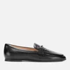 Tod's Women's Leather T Logo Slip On Loafers - Black - Image 1