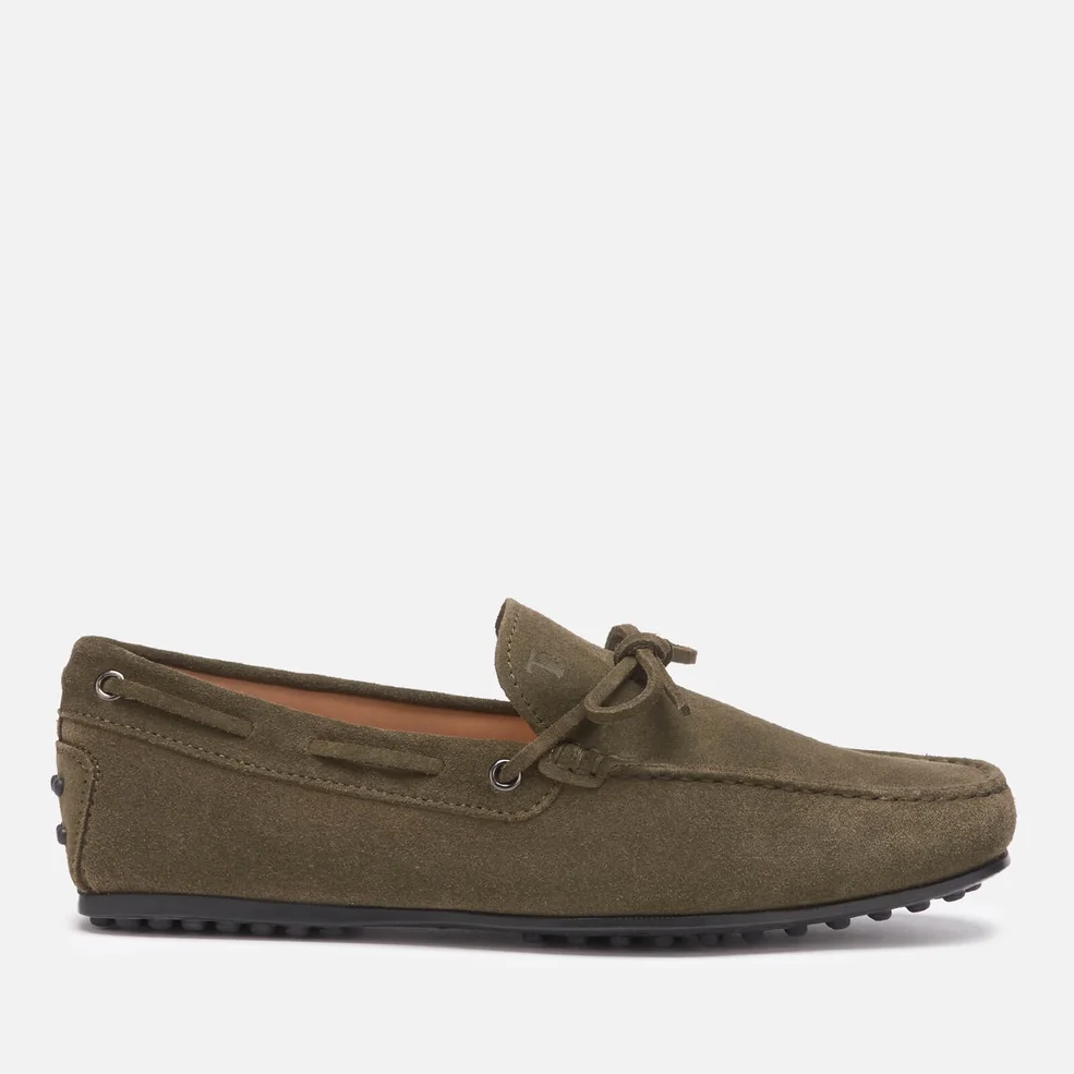 Tod's Men's Suede City Gommino Driving Shoes - Forest Image 1