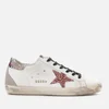 Golden Goose Women's Superstar Leather Trainers - White/Snake/Metal Lettering - Image 1