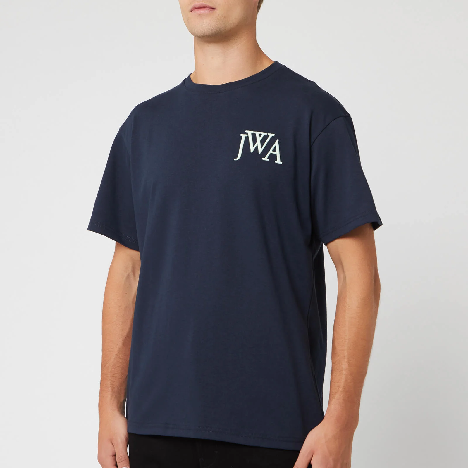 JW Anderson Men's JWA Embroidery Logo T-Shirt - Navy Image 1