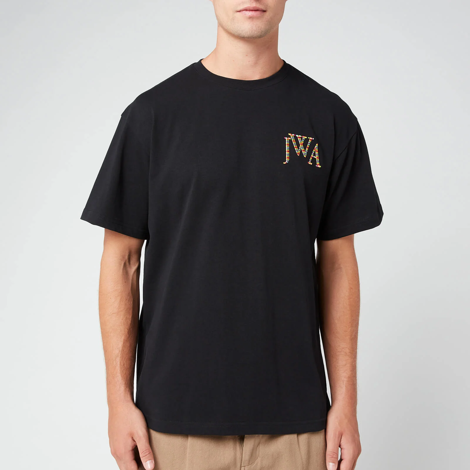 JW Anderson Men's JWA Embroidery Logo T-Shirt - Black Image 1