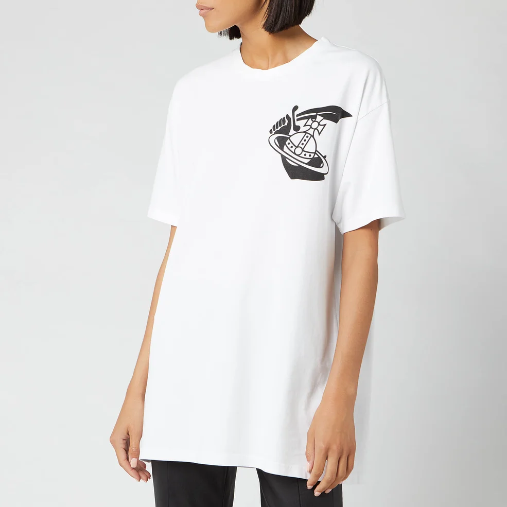 Vivienne Westwood Anglomania Women's New Boxy T-Shirt - White Image 1