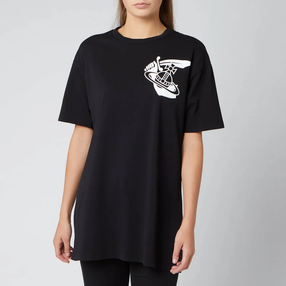Vivienne Westwood Anglomania Women's New Boxy T-Shirt - Black Image 1