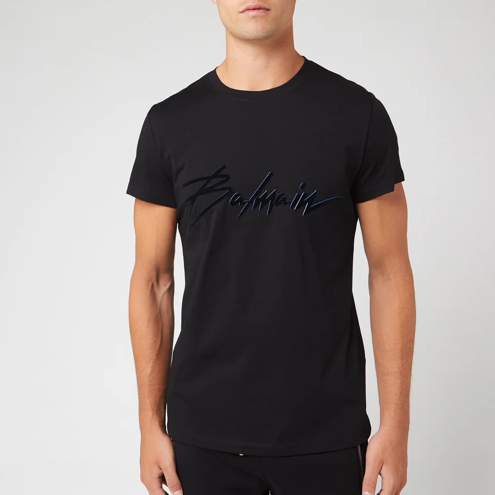 Balmain Men's Signature T-Shirt - Noir Image 1