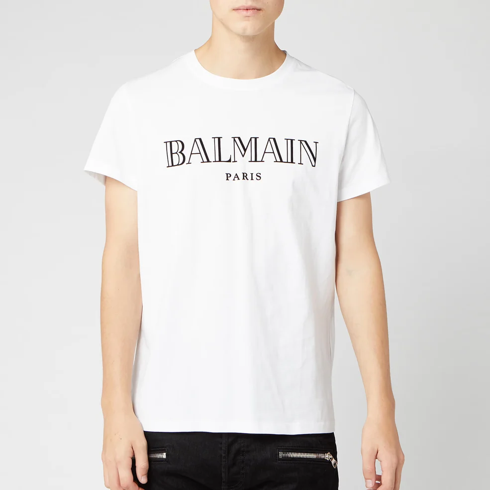 Balmain Men's Paris T-Shirt - Blanc Image 1