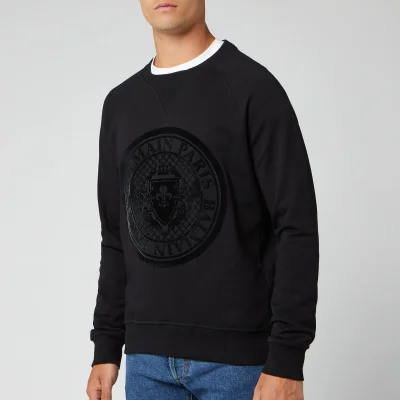 Balmain Men's Coin Sweatshirt - Noir