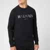 Balmain Men's Logo Sweatshirt - Noir/Argent - Image 1
