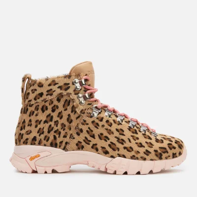 Diemme Women's Maser Pony Hiking Style Ankle Boots - Leopard