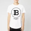 Balmain Men's T-Shirt with Large Coin Logo - Blanc - Image 1
