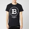 Balmain Men's T-Shirt with Large Coin Logo - Noir - Image 1
