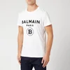 Balmain Men's T-Shirt with Logo Print - Blanc - Image 1