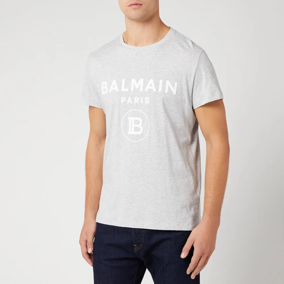 Balmain Men's T-Shirt - Blanc/Multico Image 1