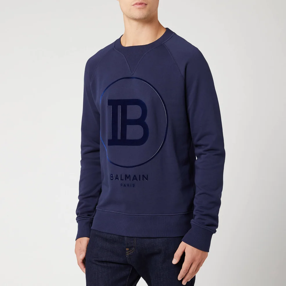 Balmain Men's Sweatshirt - Marine Image 1