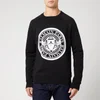 Balmain Men's Sweatshirt with Coin Logo - Noir/Blanc - Image 1