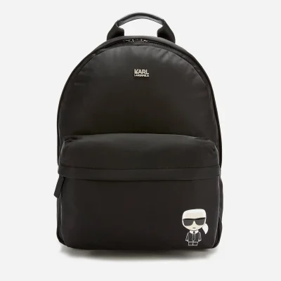 Karl Lagerfeld Women's K/Ikonik Nylon Backpack - Black