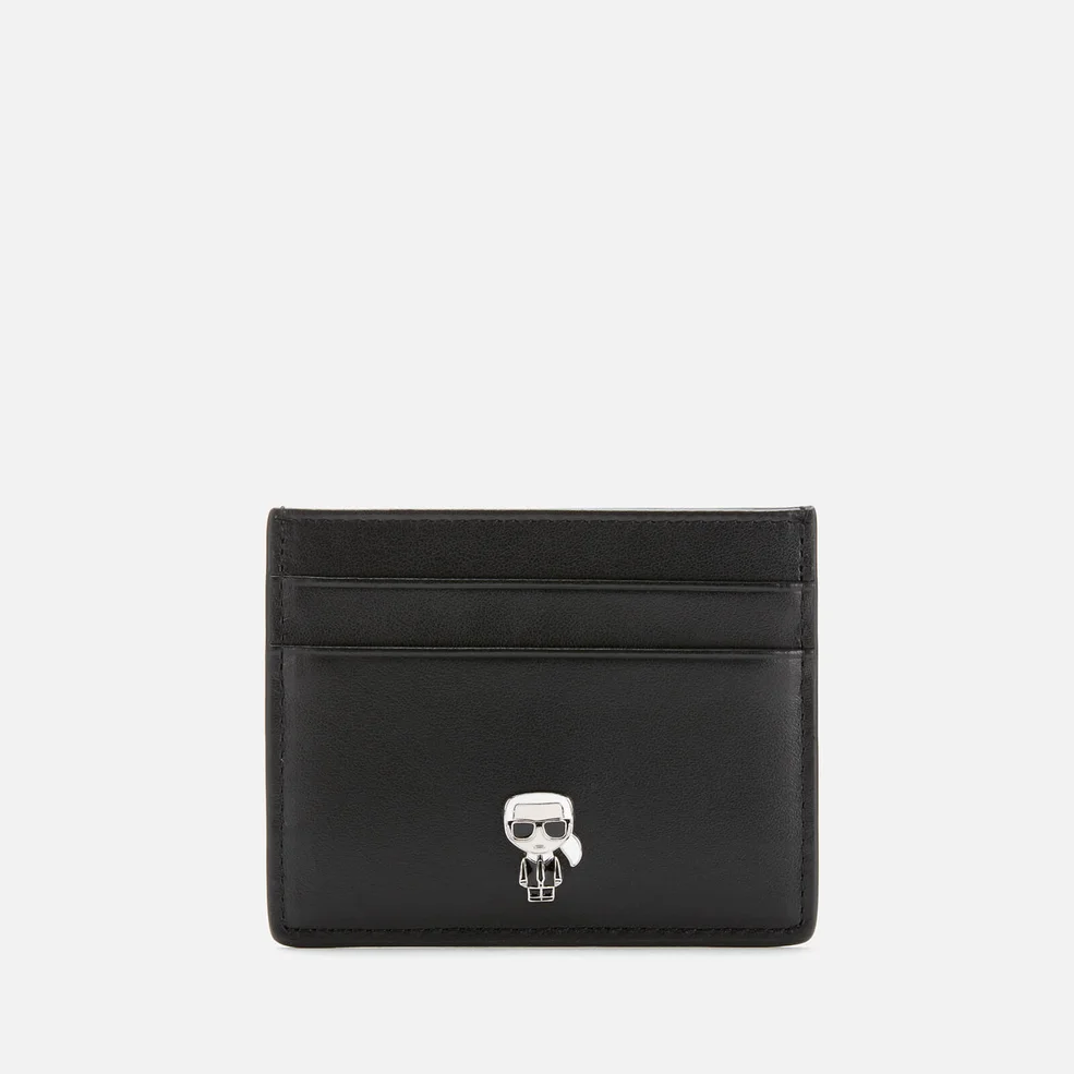 Karl Lagerfeld Women's K/Ikonik Pin Cardholder - Black Image 1
