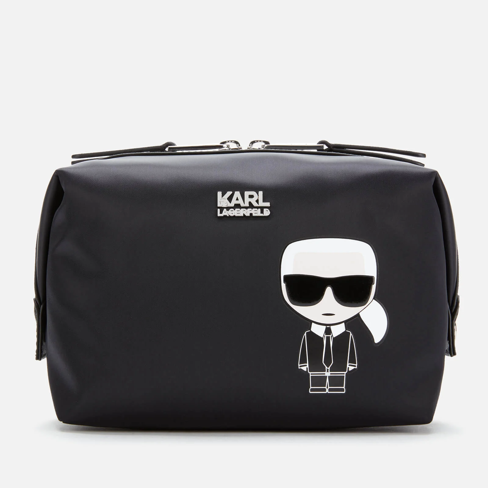 Karl Lagerfeld Women's K/Ikonik Wash Bag - Black Image 1