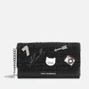 Karl Lagerfeld Women's K/Klassik Pins Wallet on Chain - Black - Image 1