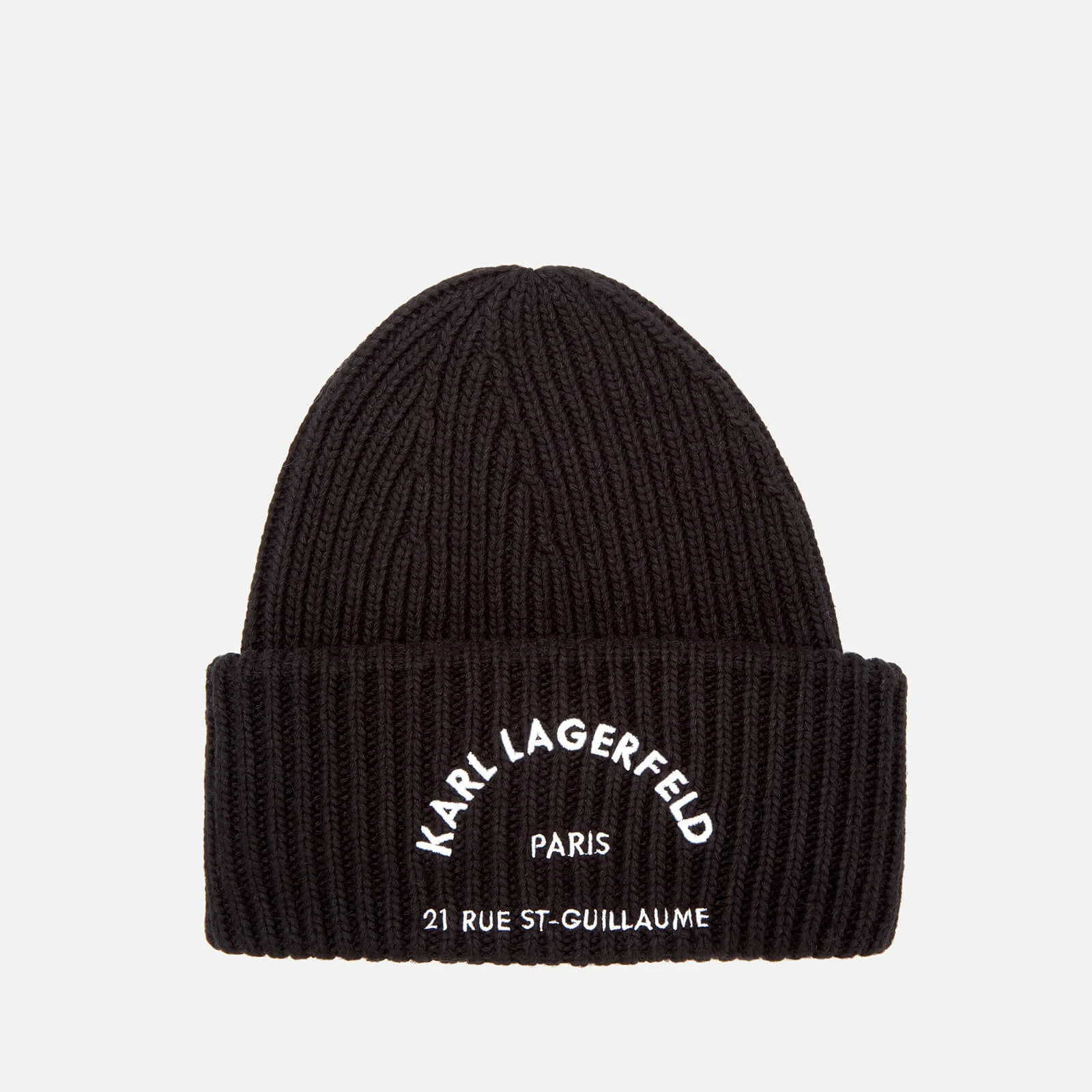 Karl Lagerfeld Women's Rue St. Guillaume Beanie Hat - Black Image 1