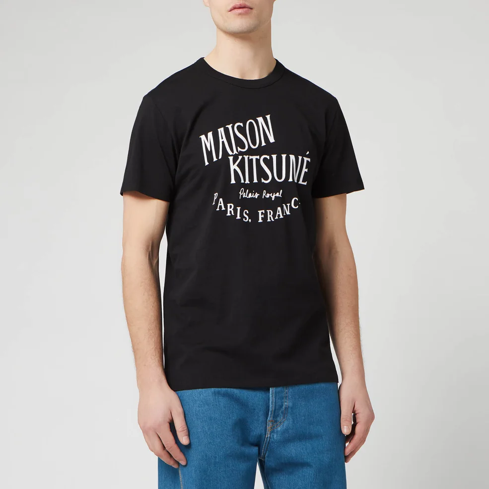 Maison Kitsuné Men's Palais Royal Classic T-Shirt - Black Image 1