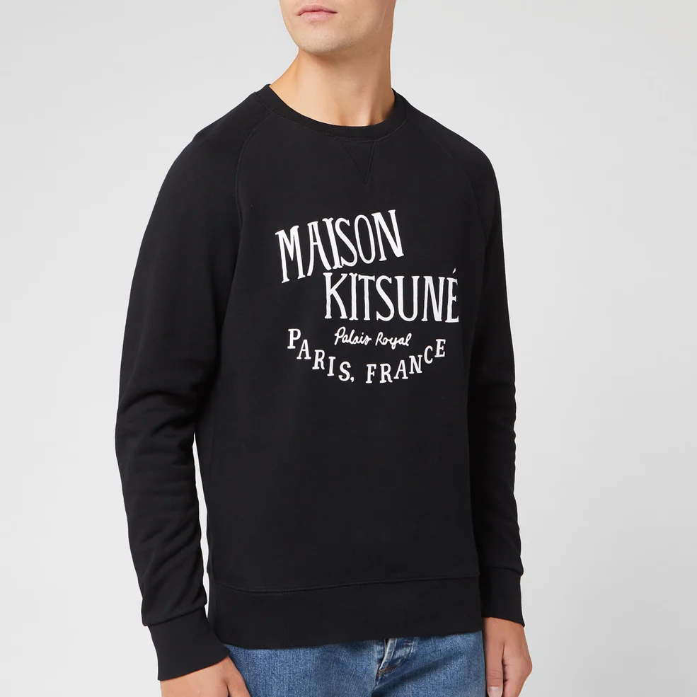 Maison Kitsuné Men's Palais Royal Sweatshirt - Black Image 1