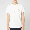 Maison Kitsuné Men's T-Shirt Smiley Fox Patch - White - Image 1