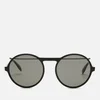Alexander McQueen Men's Metal Round Frame Sunglasses - Black - Image 1