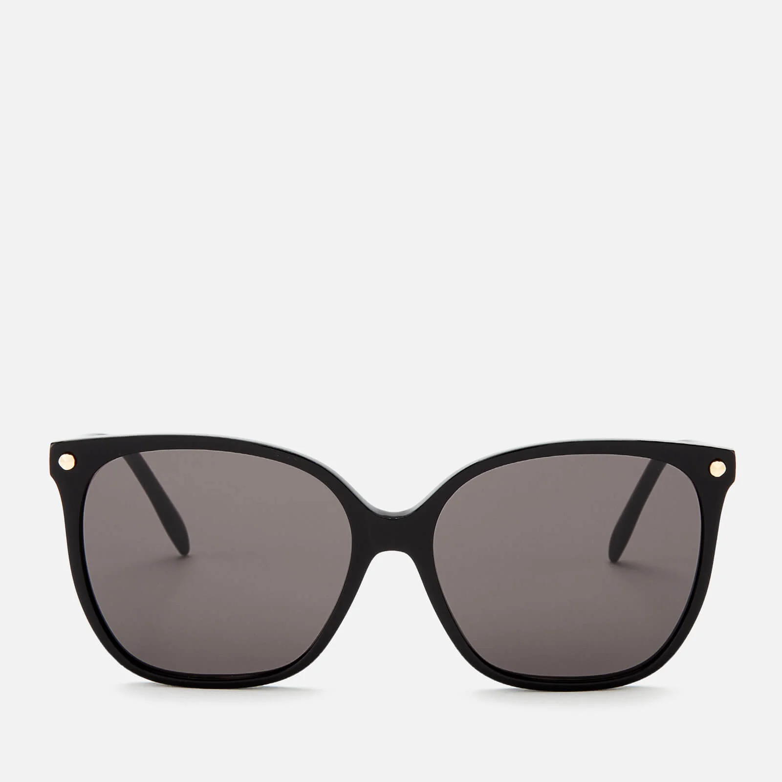 Alexander McQueen Women's Square Frame Acetate Sunglasses - Black/Grey Image 1